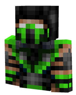 Black skin: bust render