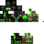 Black skin: raw texture render