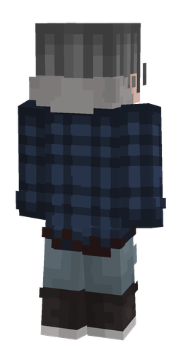 Black skin: body, back render