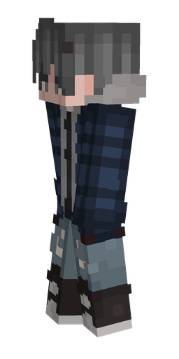 Black skin: body, left side render