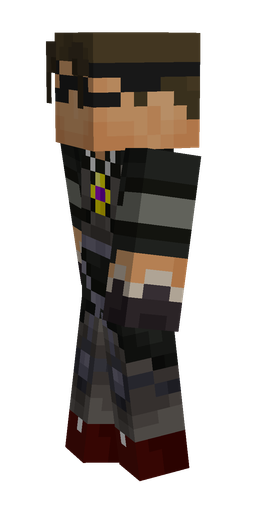 Black skin: body, left side render