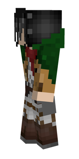 Black skin: body, left side render