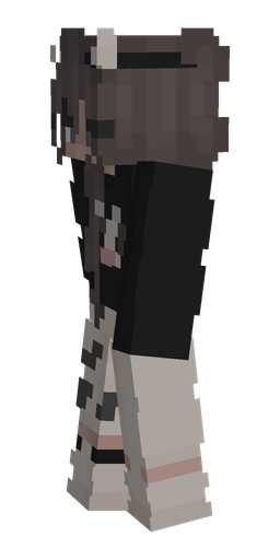 Black skin: body, left side render