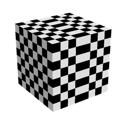 Black skin: head render