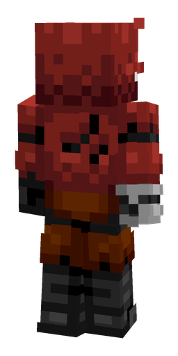 Black skin: body, back render