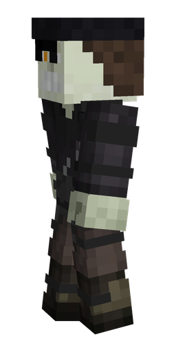 Black skin: body, left side render