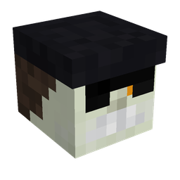Black skin: head render