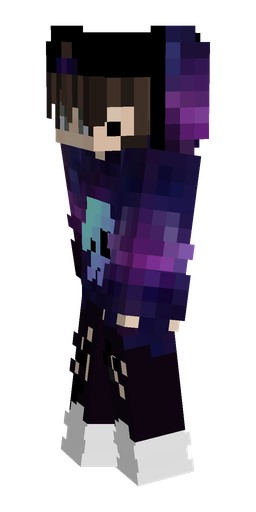 Black skin: body, left side render
