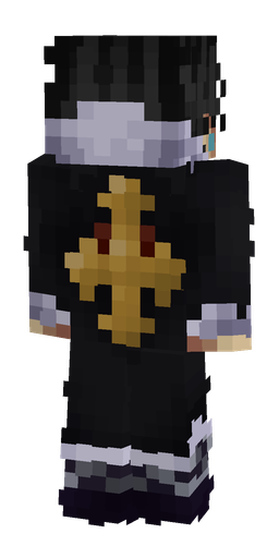 Black skin: body, back render