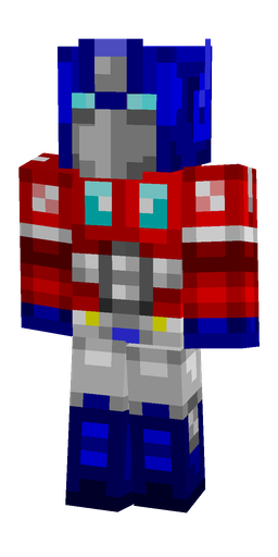 Blue skin: body, front render