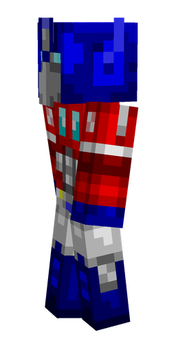 Blue skin: body, left side render