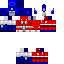 Blue skin: raw texture render