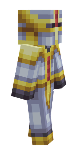 Blue skin: body, right side render