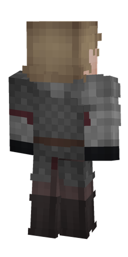 Black skin: body, back render