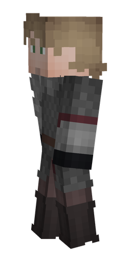 Black skin: body, left side render
