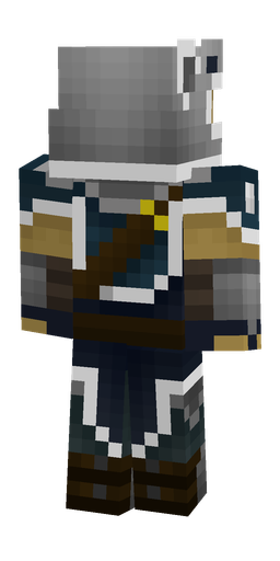 Black skin: body, back render