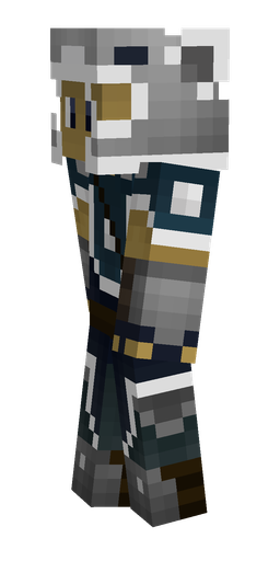 Black skin: body, left side render