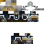 Black skin: raw texture render