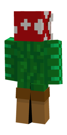 Brown skin: body, back render