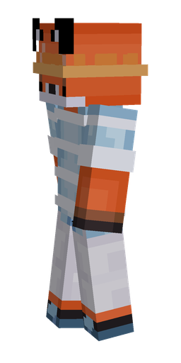 Blue skin: body, left side render