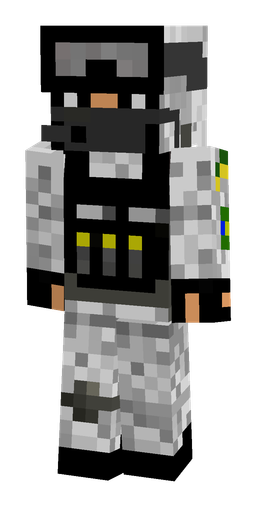 Black skin: body, front render
