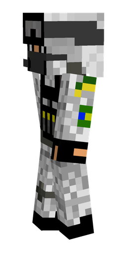 Black skin: body, left side render