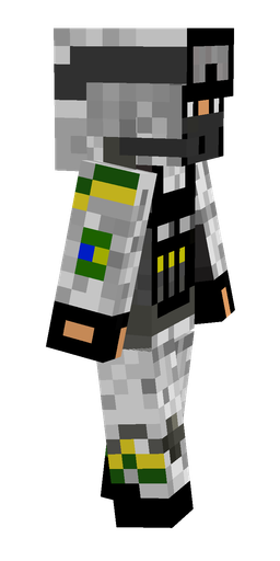 Black skin: body, right side render