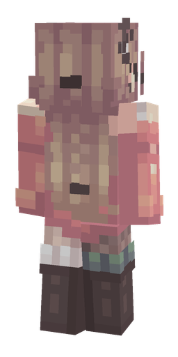Black skin: body, back render