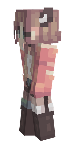Black skin: body, left side render