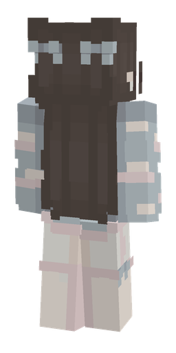 Black skin: body, back render