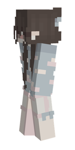 Black skin: body, left side render