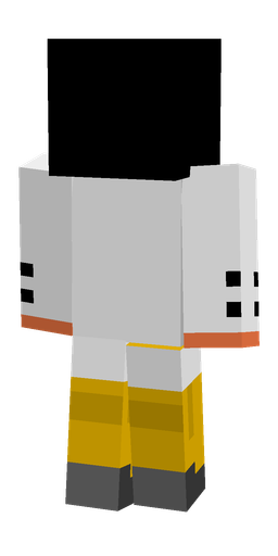 Black skin: body, back render