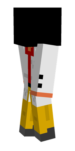 Black skin: body, left side render