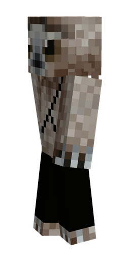 Black skin: body, left side render