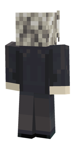 Black skin: body, back render