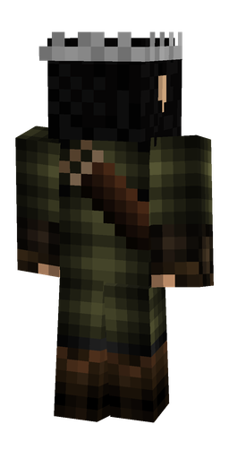 Black skin: body, back render