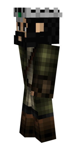 Black skin: body, left side render