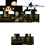 Black skin: raw texture render