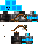 Black skin: raw texture render