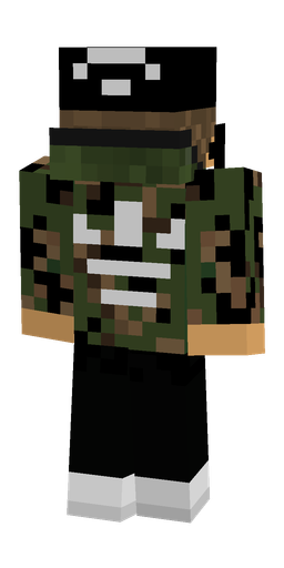 Black skin: body, back render