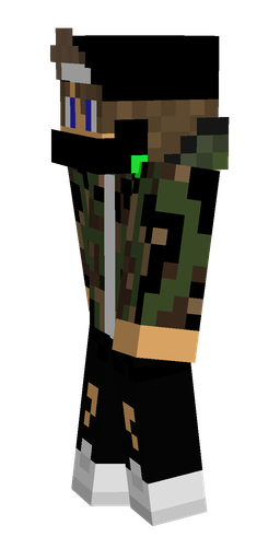 Black skin: body, left side render