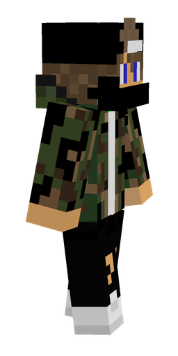Black skin: body, right side render