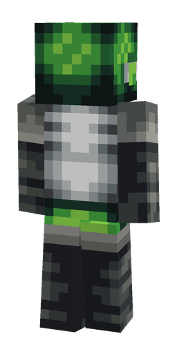 Black skin: body, back render