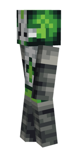 Black skin: body, left side render