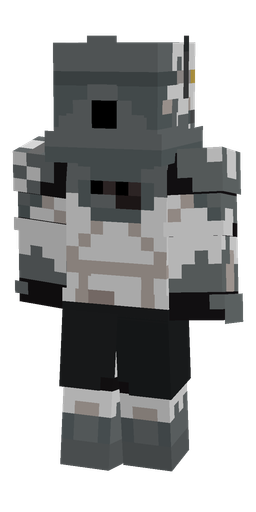 Black skin: body, back render