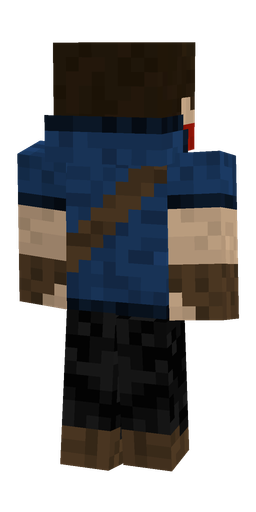 Black skin: body, back render