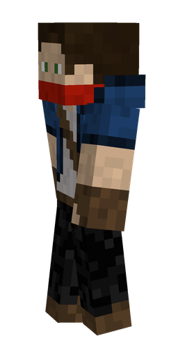 Black skin: body, left side render