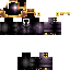 Black skin: raw texture render