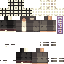 Black skin: raw texture render