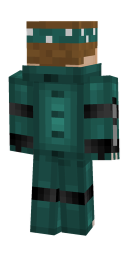 Black skin: body, back render